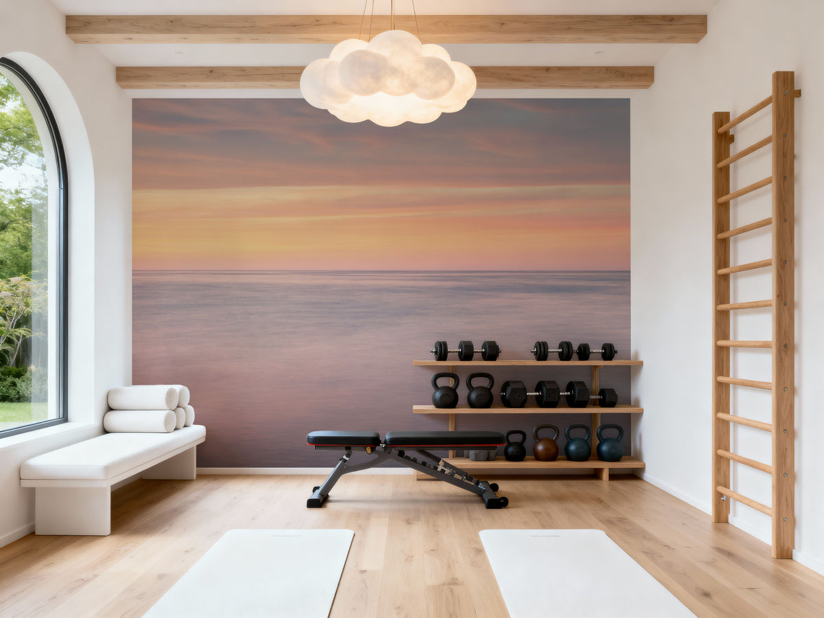 Whitefish Sunset Mural Wallpaper - room preview 04