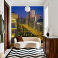 Luminous Metropolis Mural Wallpaper - room preview 04