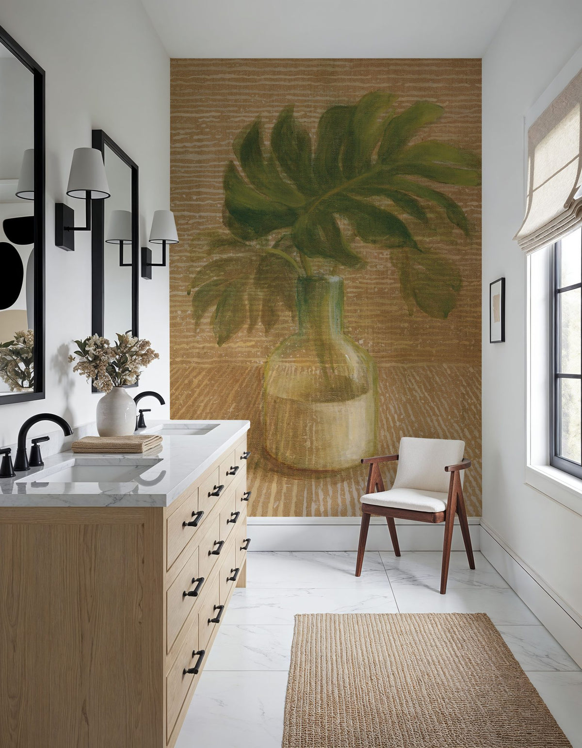 Tropical Leaves I Mural Wallpaper - room preview 04