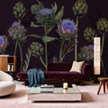 Artichoke Blooms, Midnight Mural Wallpaper - room preview 04