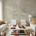 World Map Cities - Gentry Mural Wallpaper - room preview 04