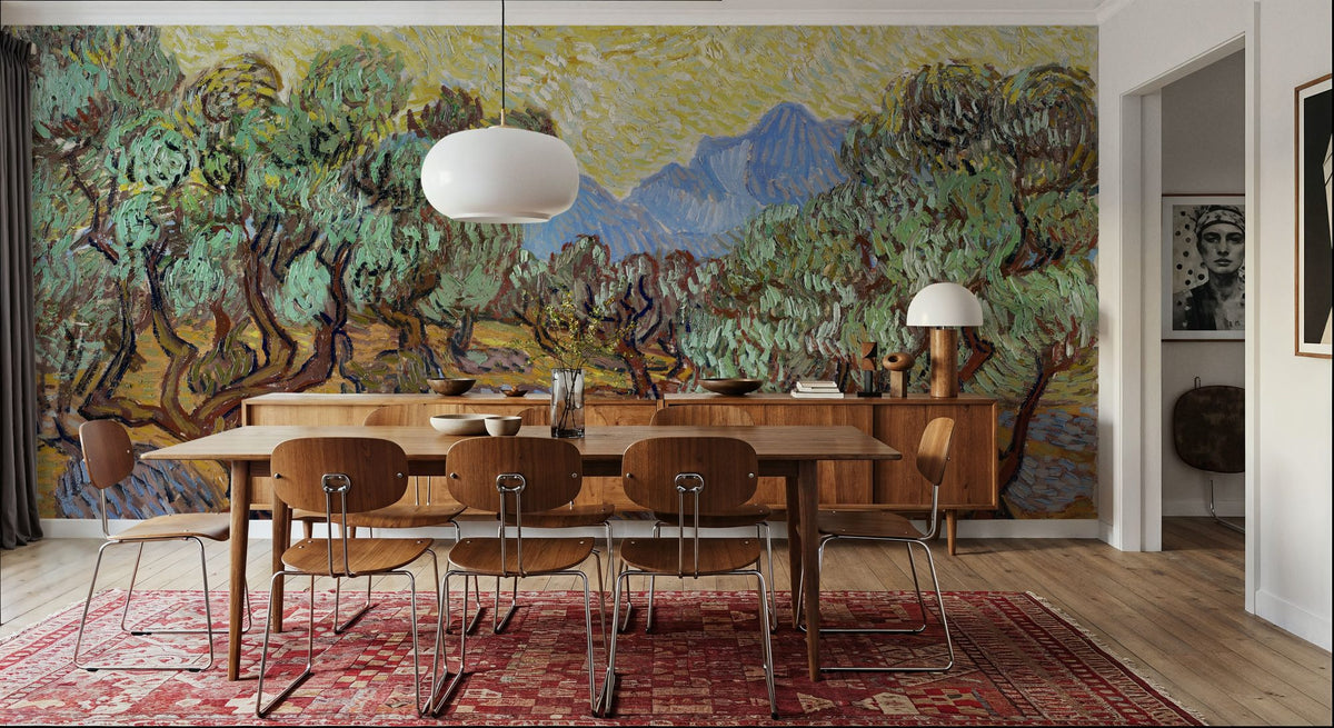 Olive Trees Mural Wallpaper - Warm Tone - room preview 04