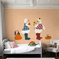 Ducks in the Pumpkin Patch IV Mural Wallpaper - room preview 04