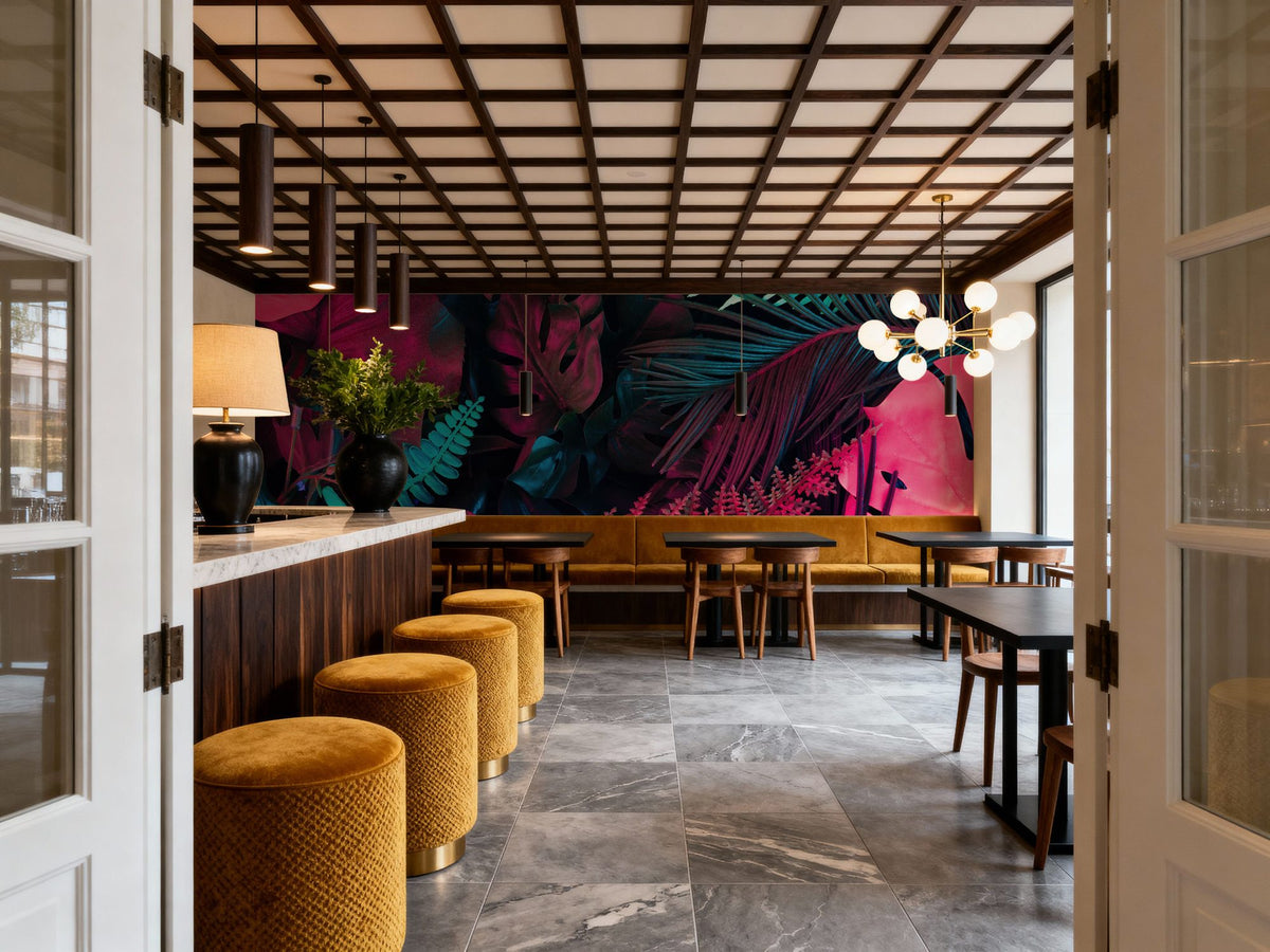 Savage Jungle Mural Wallpaper - room preview 04