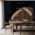 Football Wood Mural Wallpaper - room preview 04