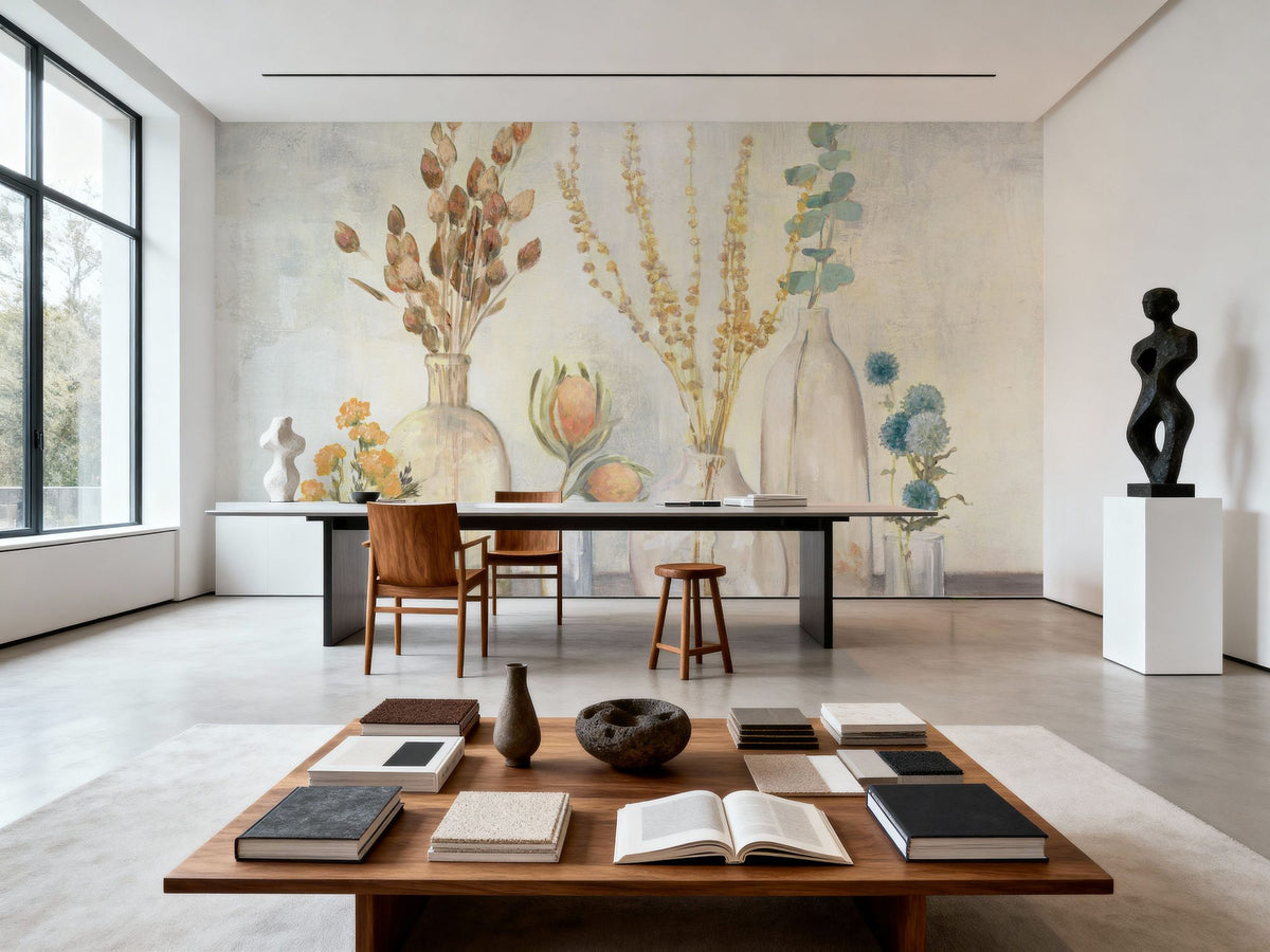 Cool Autumn Greenhouse Mural Wallpaper - room preview 04