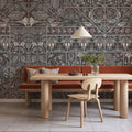 Floral Mood Dark Mural Wallpaper - room preview 04