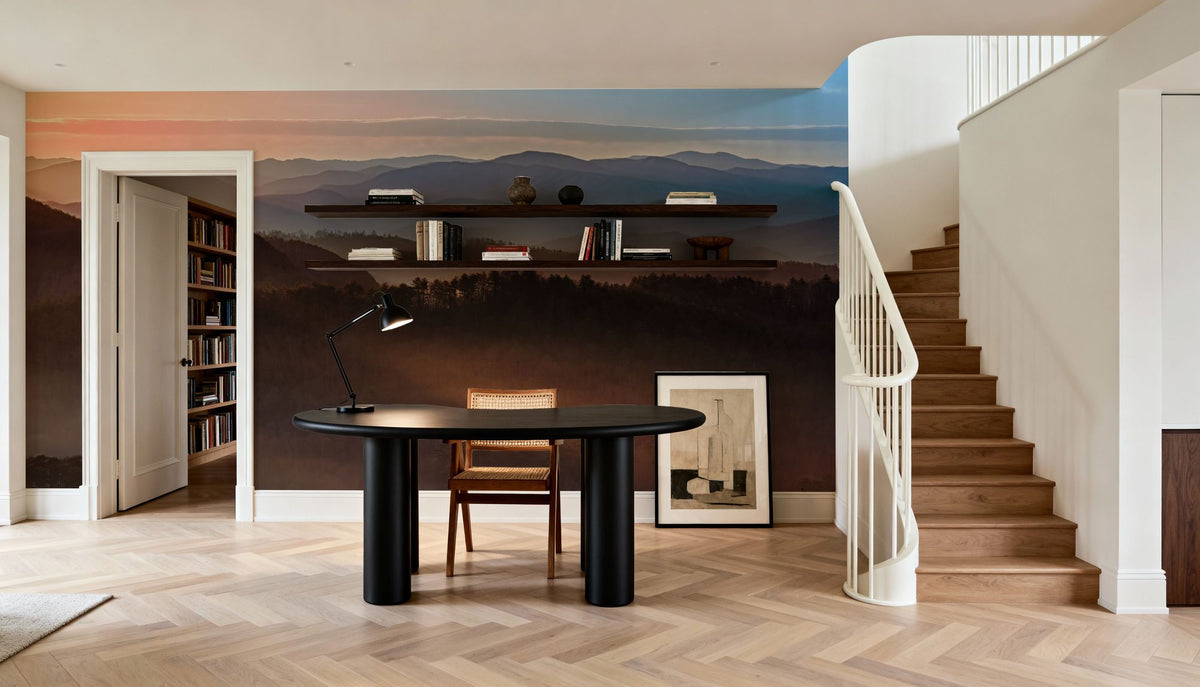 Smokey Mountains Mural Wallpaper - room preview 04