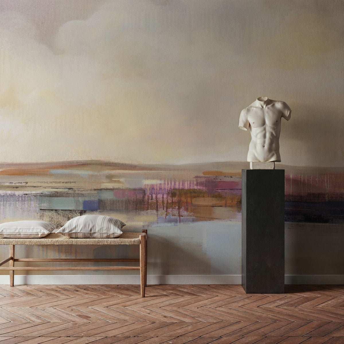 Billowing Clouds Mural Wallpaper - room preview 04