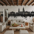 Truro England Skyline Black & White Mural Wallpaper - room preview 04