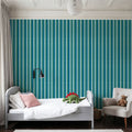 Kala Lines Green Mural Wallpaper - room preview 04