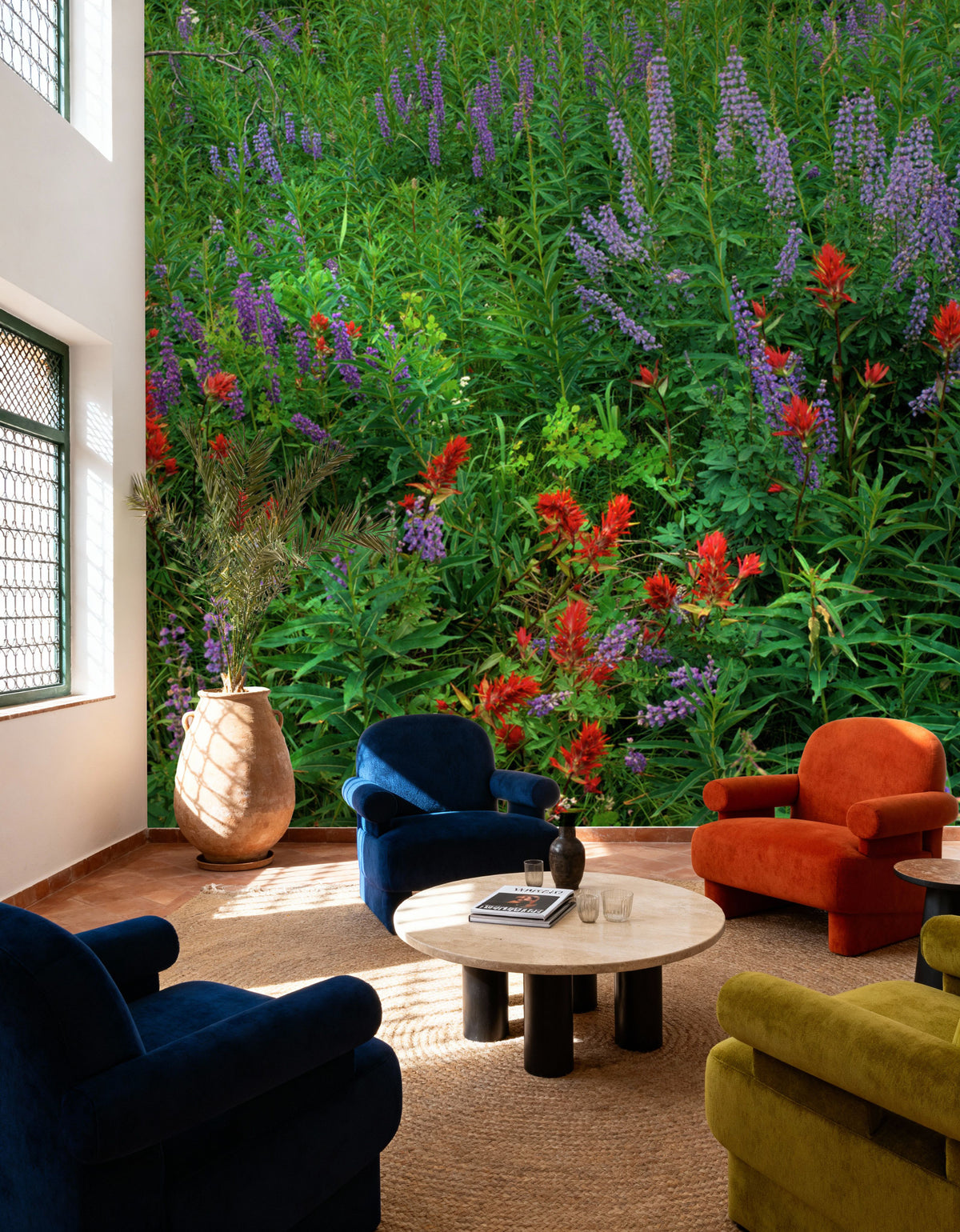 Yellowstone Wildflower Mural Wallpaper - room preview 04