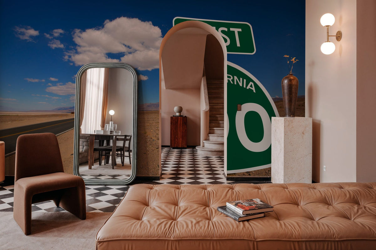 Desert Route 190 Mural Wallpaper - room preview 04
