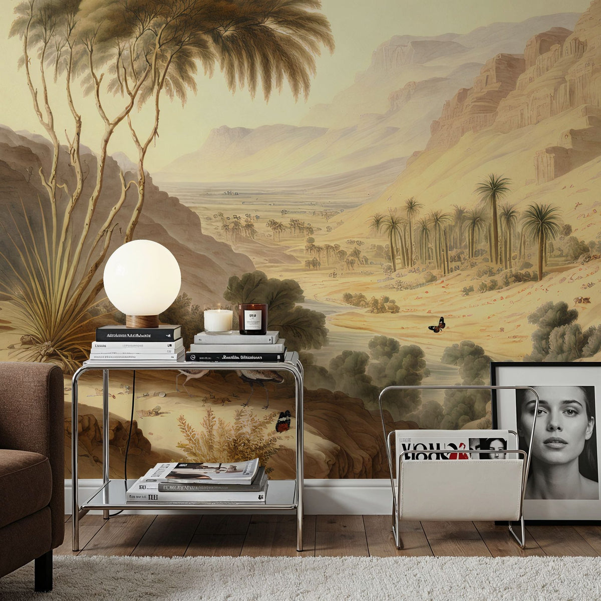 Zagros Mountains Mural Wallpaper - room preview 04