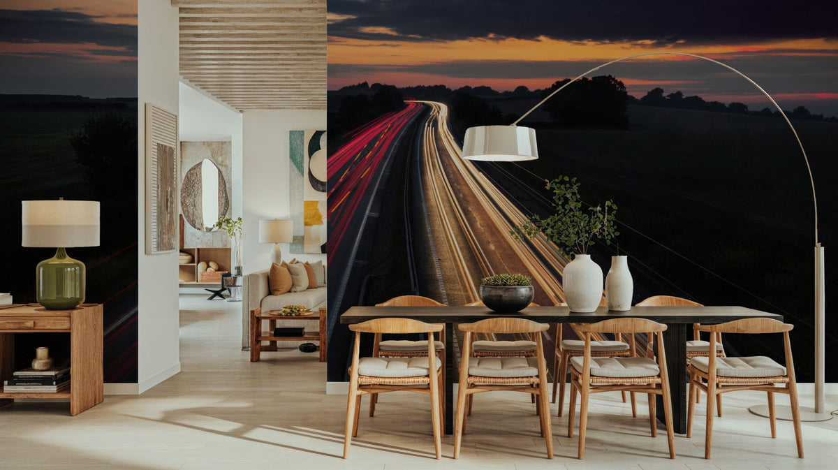Twilight Velocity Mural Wallpaper - room preview 04