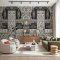 German Renaissance, Yellow Contrast Mural Wallpaper - room preview 04