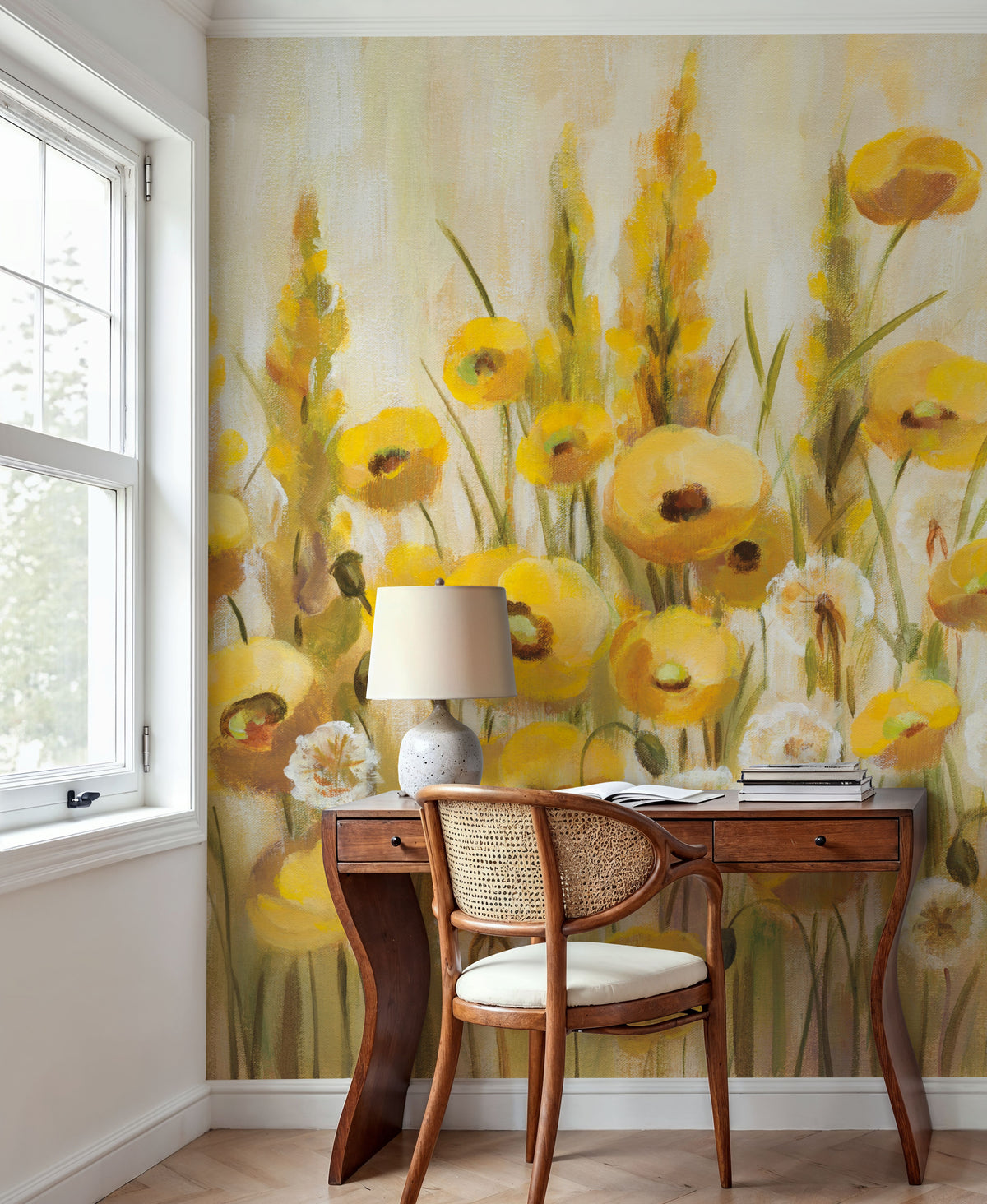 Yellow Field Mural Wallpaper - room preview 04