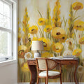Yellow Field Mural Wallpaper - room preview 04