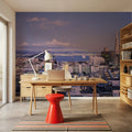 Highrise Twilight Metropolis Mural Wallpaper - room preview 04