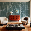 Simple Sprigs of Bay Leaf Mural Wallpaper - room preview 04