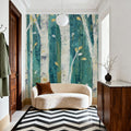 Birches in Spring Mural Wallpaper - room preview 04