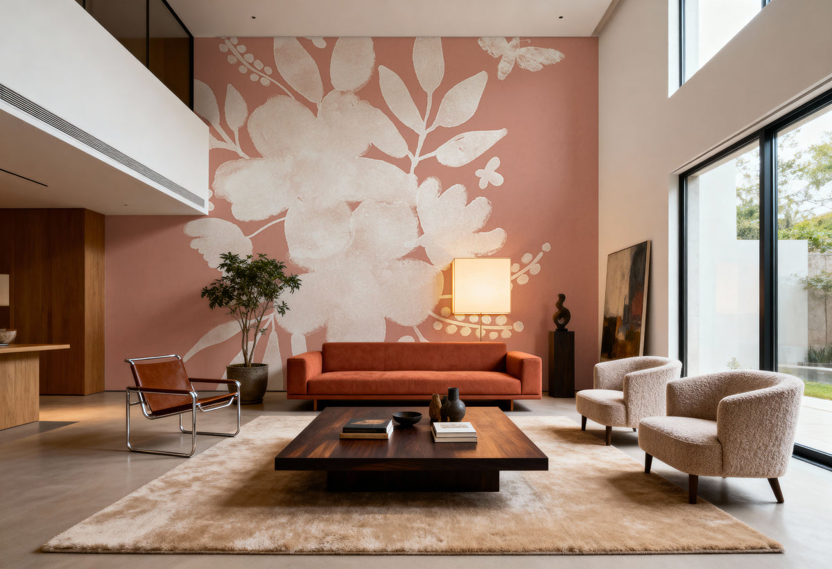 Full Bloom X Mural Wallpaper - room preview 04
