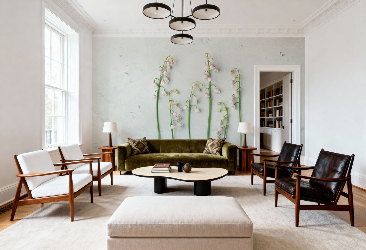 May Bell Blooms Mural Wallpaper - room preview 04