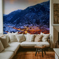 Alpine Village Glow Mural Wallpaper - room preview 04