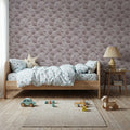 Greenery Fluff, Dusty Rose Mural Wallpaper - room preview 04