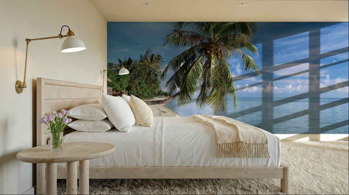 Tropical Beachside Haven Mural Wallpaper - room preview 04