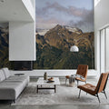 Olympic Mountains Mural Wallpaper - Neutral Tone - room preview 04