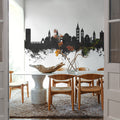 Zadar Croatia Skyline Black & White Mural Wallpaper - room preview 04