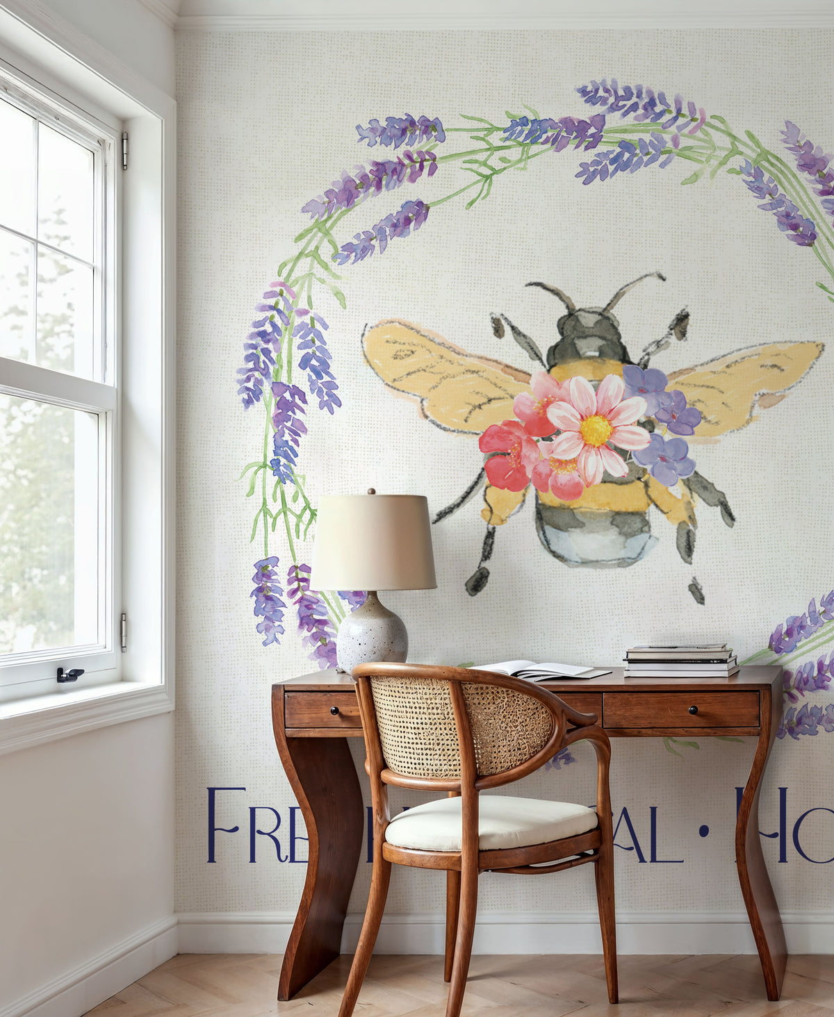 Fresh Floral VIII Mural Wallpaper - room preview 04