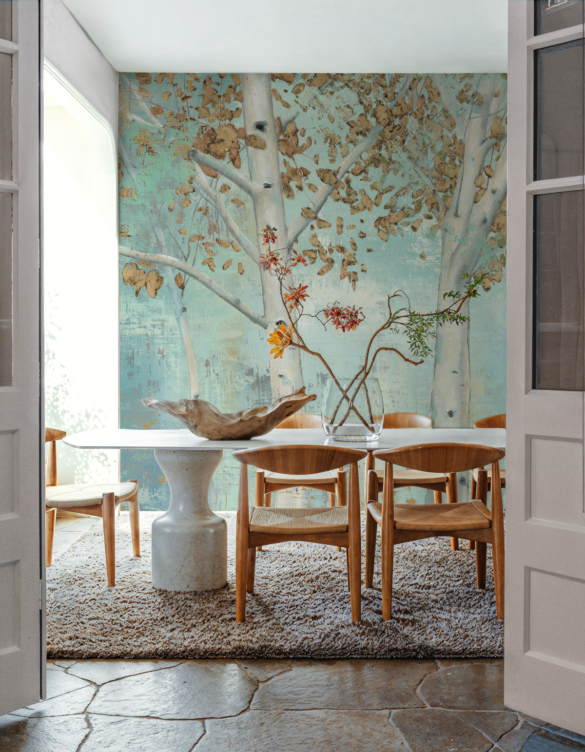 Bright Forest Mural Wallpaper - room preview 04