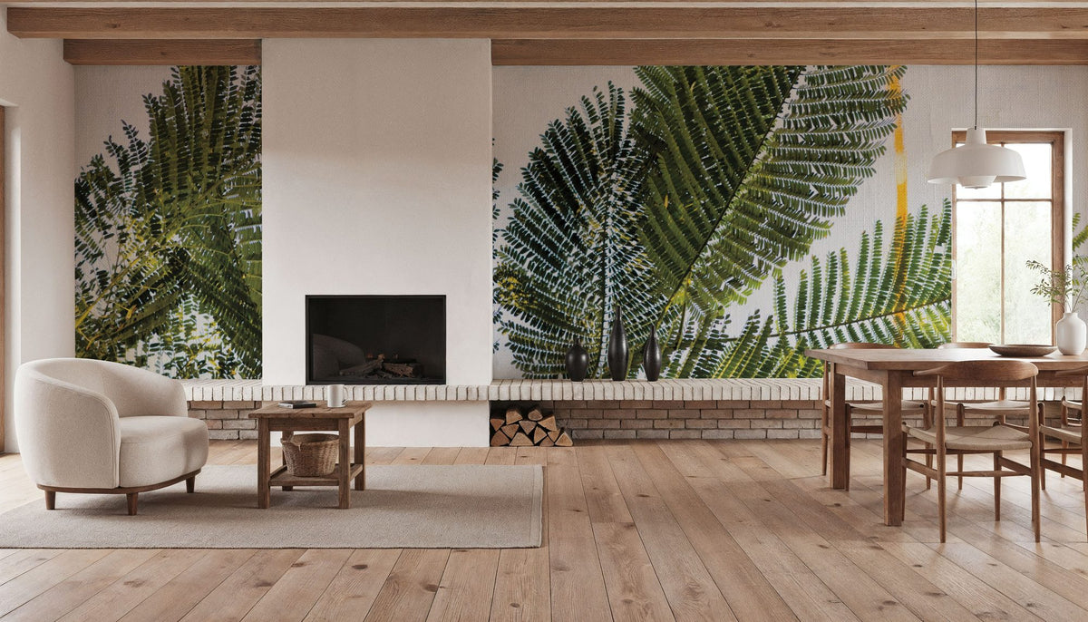 Palm Branch Mural Wallpaper - room preview 04