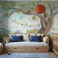 Oak Hill Slumber, Spring Green Mural Wallpaper - room preview 04