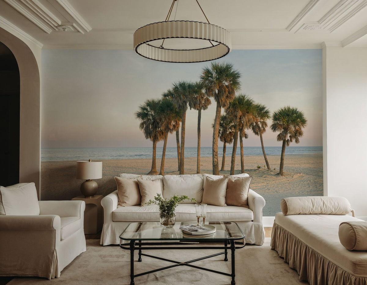 Sunset Palms Lookout Mural Wallpaper - room preview 04