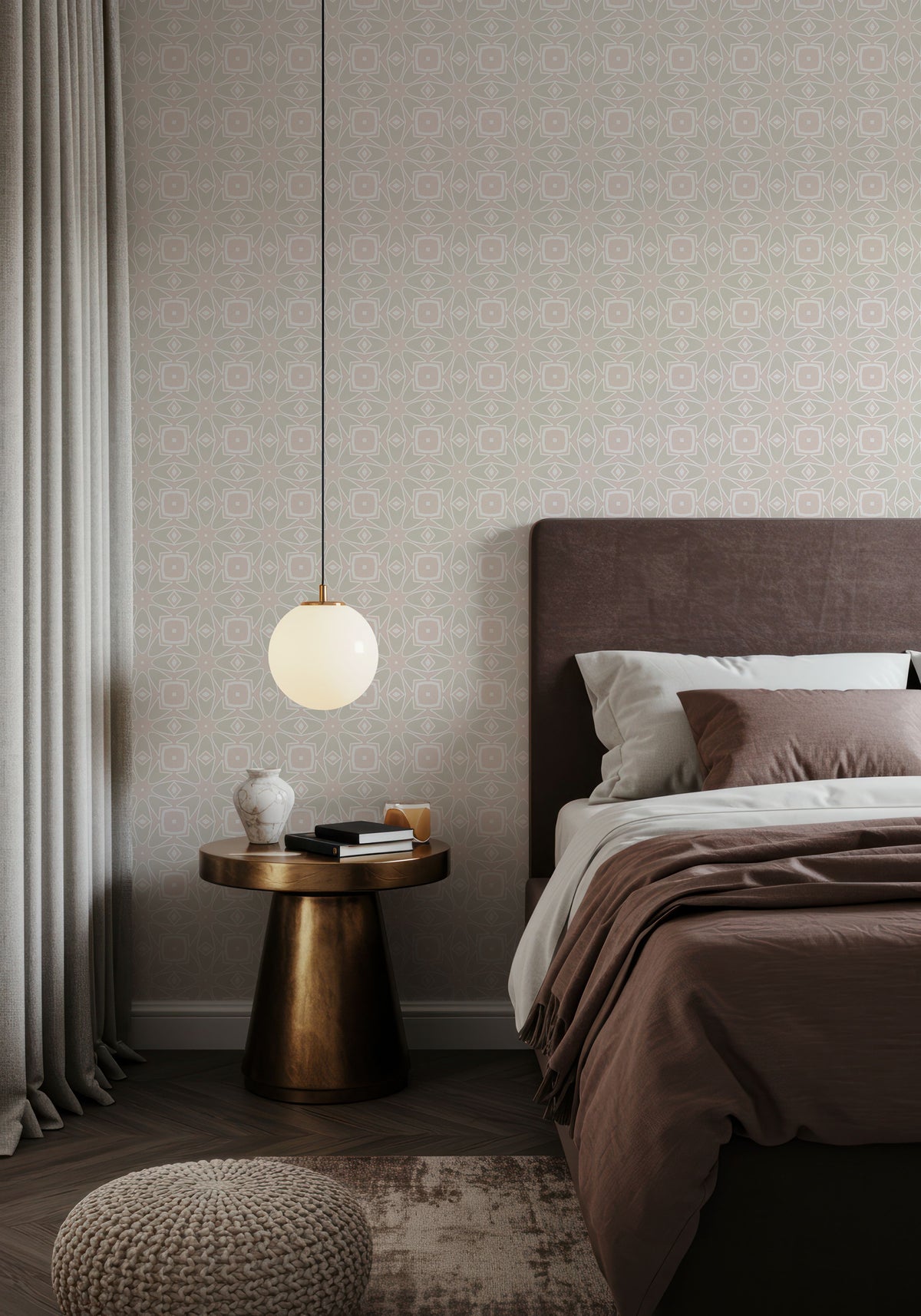 Zelij Tulips Mural Wallpaper - room preview 04