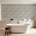 Marble Papers Flowers V.2, Lilac Mural Wallpaper - room preview 04
