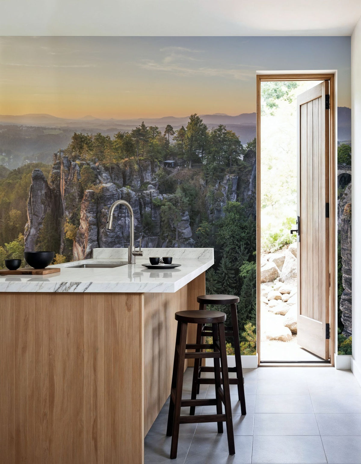 Saxon Sunset Mural Wallpaper - room preview 04
