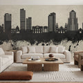 Tegucigalapa Honduras Skyline Concrete Mural Wallpaper - room preview 04