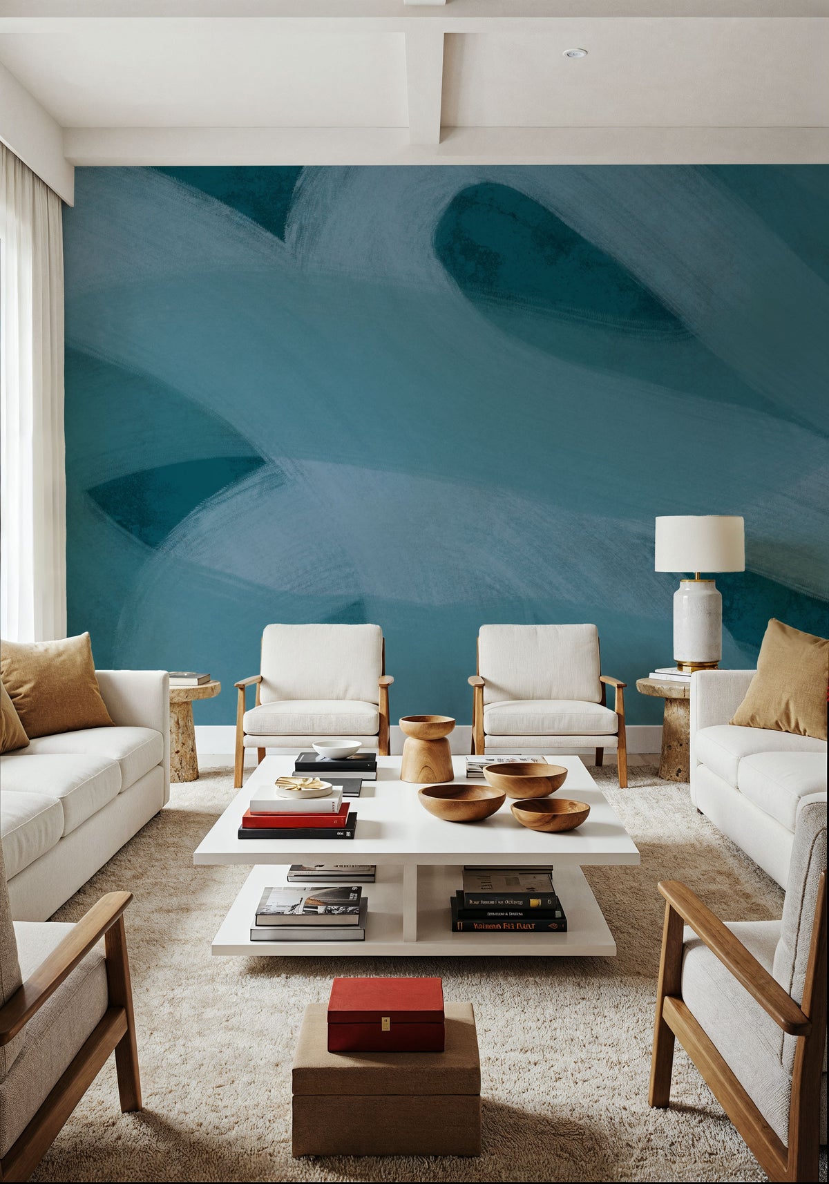 Modern Abstract 20 Mural Wallpaper - room preview 04