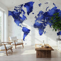 World Map Cities - Crisalida Mural Wallpaper - room preview 04