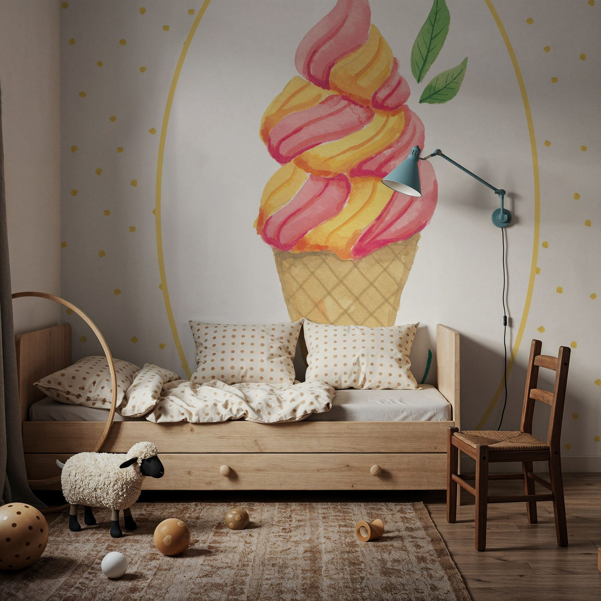 Lifes a Beach Soft Serve Mural Wallpaper - room preview 04