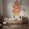 Lifes a Beach Soft Serve Mural Wallpaper - room preview 04