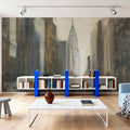Urban Movement I NY Neutral Crop Mural Wallpaper - room preview 04