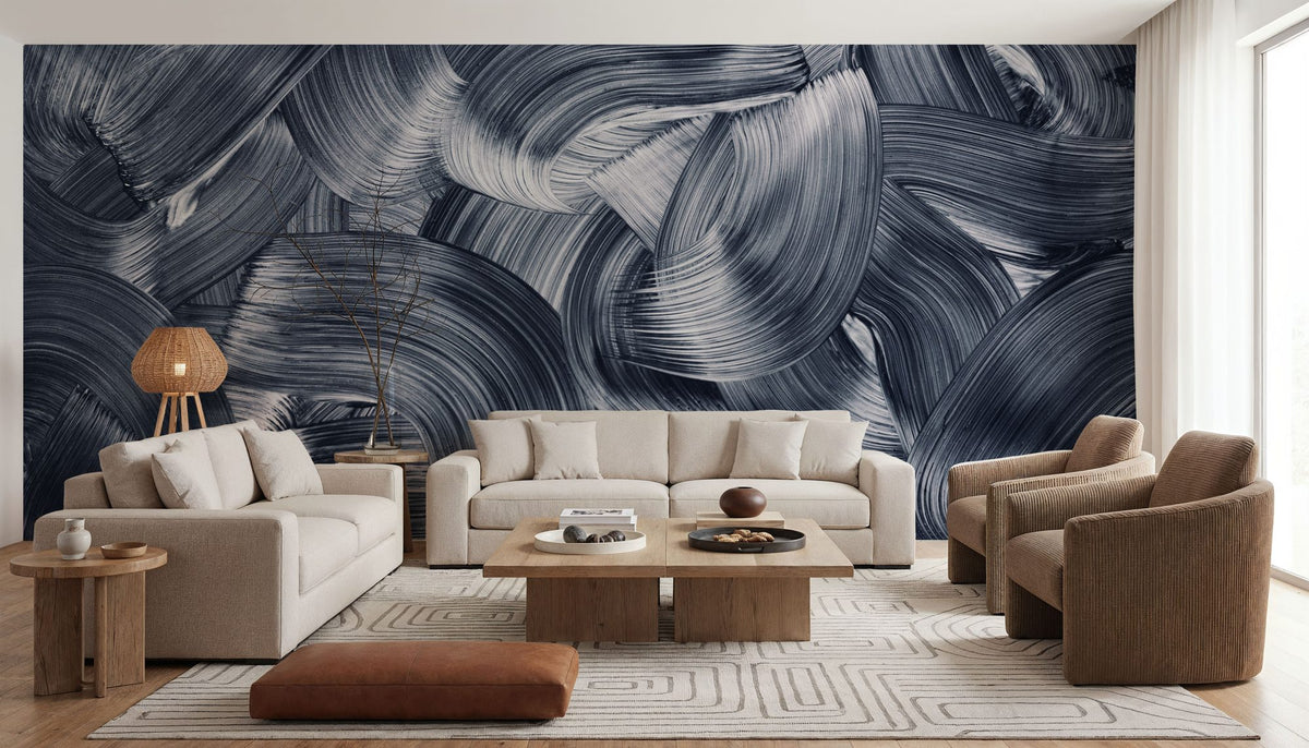 Oceania Brush Strokes Mural Wallpaper - room preview 04