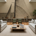 Vintage Sailing Mural Wallpaper - room preview 04