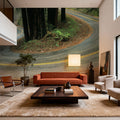 Serpentine Forest Mural Wallpaper - room preview 04