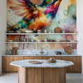 Iridescent Hummingbird Mid Flight Mural Wallpaper - room preview 04